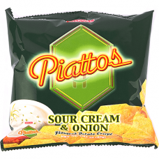 Piattos Sour Cream & Onion Flavored Chips 40g